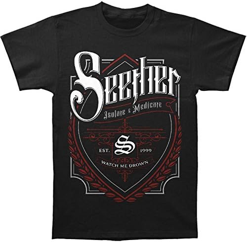Seether Men's Beer Label T-shirt X-Large Black