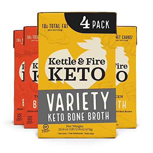 Butter Chicken and Tom Yum Chicken Keto Bone Broth Variety Pack by