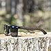GOWOOD Wood Sunglasses Mens & Women | Premium Polarized Ebony Wood Temples & Black Acetate Frame | Sunglasses UV400 Lenses | Women & Mens Sunglasses UV Protection | CE Marked (black)