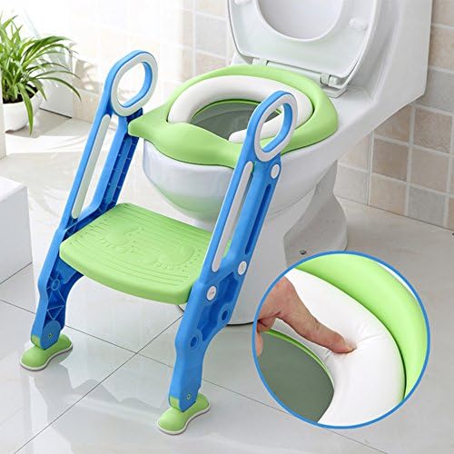 Cocoking Potty Toilet Seat Adjustable Baby Toddler Kid Toilet Trainer with Step Stool Ladder for Boy and Girl