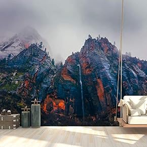 Wall Mural Magnificent Mountain View Removable Wallpaper Wall Sticker for Bedroom Living Room - 66x96 inches