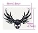 Inlay Sticker for Guitars & Bass - Winged Skull - Abalone Red,B-137WS-RD