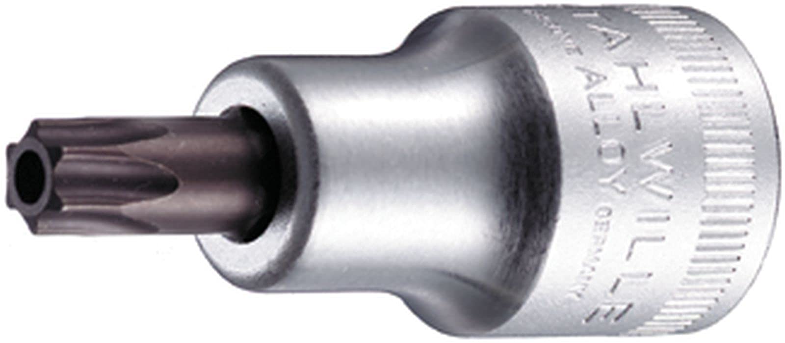 Stahlwille 03110060 54TXB Chrome Alloy Steel Screwdriver Socket, 1/2 inch Drive, T60 Size, 58 mm Length, Pack of 5