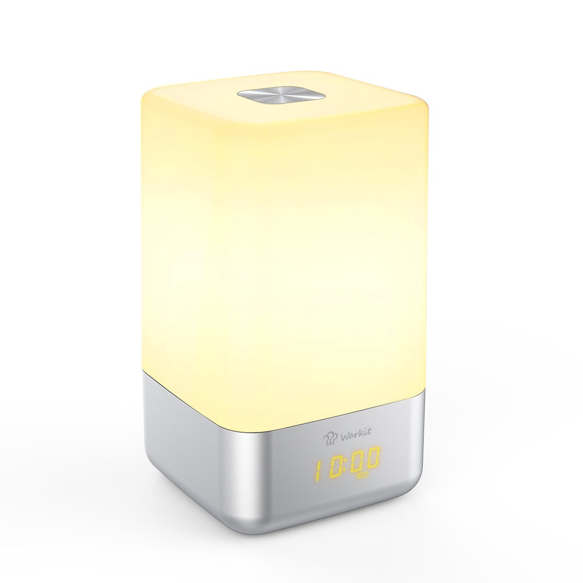 Warkit L Despertador del Despertador de Luz LED Portátil Recargable con Sonidos