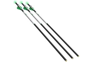CenterPoint Archery AXCCA203PK Premium .003-Carbon Crossbow Arrows With Lighted Half-Moon Nocks