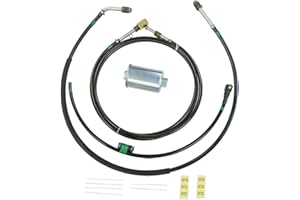 Inline Tube Replacement For 1996-00 Chevrolet GMC C/K Series Vortec Engine Nylon Fuel Supply Line Kit Filter Forward