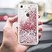 VEGO Case Compatible with iPhone 7 iPhone 8, New Soft Bumper Liquid Glitter Full Protection Case with Diamond Shape Moving Glitters for Apple iPhone 7 (2016) / iPhone 8 (2017) (Rose Gold)