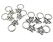 Hyamass 40pcs Antique Silver Ring Owl Butterfly Leaves Life of Tree Hand Scallop Charms Pendant Braid Hair Clip Headband Hair Accessories