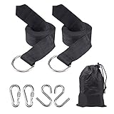 Hammock Straps, TOPQSC Hammock/ Swing Tree Straps Set For Campers/Outfitters - Long Ultralight Adjustable For Outdoors