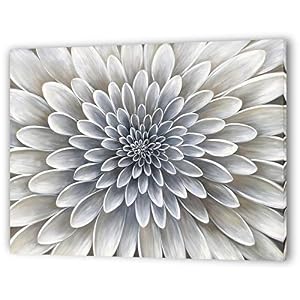 Yihui Arts White Flower Canvas Wall Art Painting Hand Painted Floral Canvas Pictures Aesthetic Botanical Artwork for…