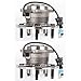 SCITOO 2PC Wheel Hub and Bearing Assembly for 2002-2007 for Chevrolet Equinox for Pontiac Torrent for Saturn Vue 512229