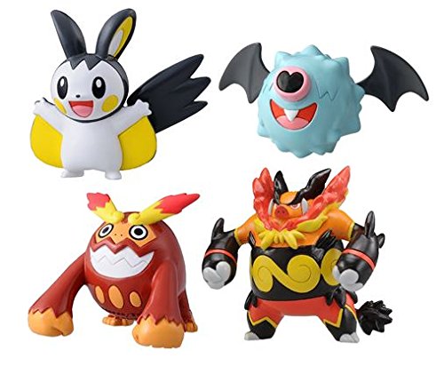 Takaratomy Pokemon Black And White Monster Collection Mini Figure M 028 Emonga Emolga M 011
