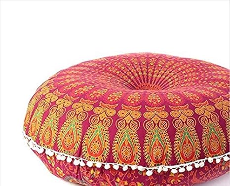 Buy Round Pillow Cover Decorative Mandala Pillow Sham Indian
