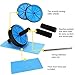 REEHUT Ab Wheels, Abs Roller Wheel for Core Exercise with Dual Wheels and Comfy Foam Handles - Easy Assembly, Great for Abdominal Workout with Knee Pad (Blue)