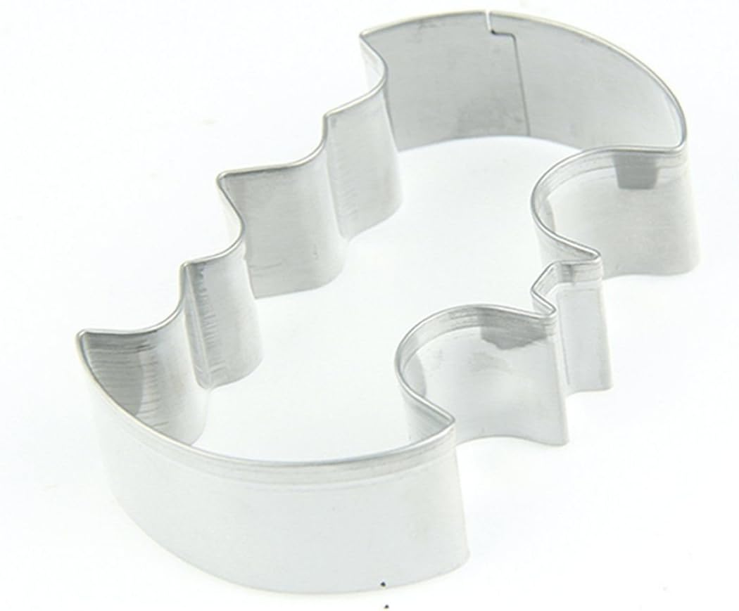 LAOMAO Stainless Steel Biscuit Cake Cookie Jelly Cutters Mold Bat Vampire, Silver, 1pcs - Image 4
