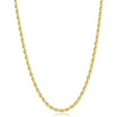 IFIX 30'' Gold Rope Chain for Men Women Rope Necklace Chain 4mm 5mm 6mm 80s Gold Chain Costume Chain 90s
