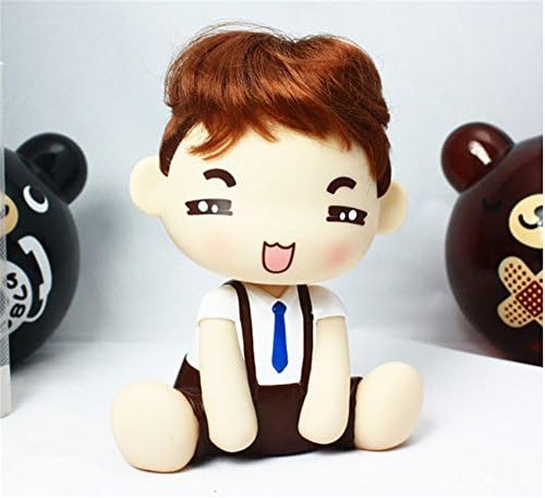 Lucky Beth Car Ornaments Bobblehead Doll Cute Little Cartoon Car Accessories Vehicle Spring Decorations