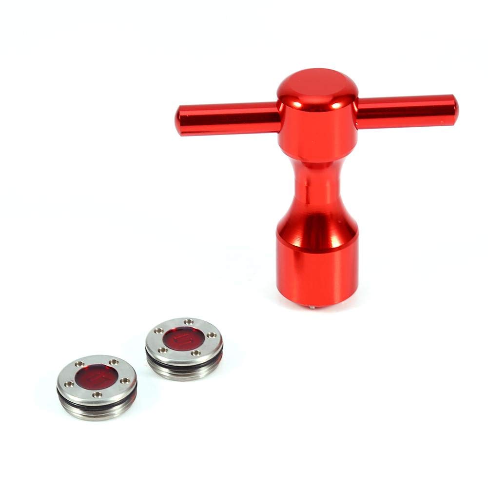 Yosoo 2 PCS Red Golf Putter Weights + Screw Wrench Tool for Scotty Cameron Putters(5g)