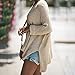 Exlura Women's Casual V Neck Loose Oversized Pullover Sweater High Low Knitted Jumper
