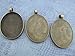 20 CleverDelights Oval Pendant Trays - Antique Bronze Color - 30 x 40 mm - Pendant Blanks Cameo Bezel Cabochon Settings - 30x40mm
