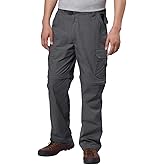BC Clothing Mens Convertible Lightweight Comfort Stretch Cargo Pants Shorts (Charcoal Grey, X Large x 30L)