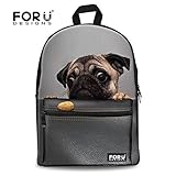 FOR U DESIGNS Fashion Hungry Puppy Style Durable Girls Boys Shool Backpack for Kids