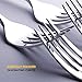 12-Piece Steak Knife and Fork Set, Elegant Life Stainless Steel Cutlery set, Fine Polished Prongs and Serrated Blade Tableware (Silver)
