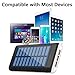 HuaF Solar Charger 24000mah Portable Charger Power Bank 3 USB Ports(1A+2A+2A) Backup Battery for iPhone iPad Samsung HTC Cellphones Tablet and More