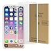 FOOING WCH9131 iPhone X Screen Protector Tempered Glass 9H Hardness Ultra-Thin Full Coverage Crystal Clear Scratch Resistant Bubble-Free Anti-Fingerprint for Apple iPhone X White