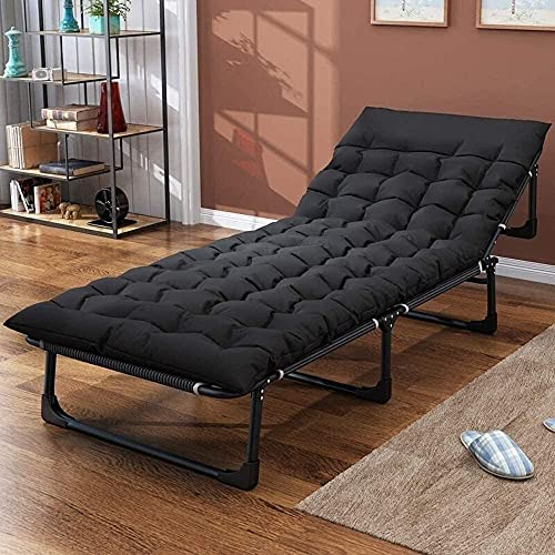 Liegestuhl Sonnenliege Gartenliege Lounge Sessel Klappbare Schwerelosigkeit Chaiselongues Patio Liegestuhl Einzelbett… – Bild 4
