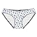 ABClothing Women's Cotton Low Rise Bikini Underwear 6 Pack Black Multi-Color XS/2XL
