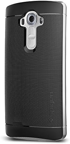 Spigen Neo Hybrid LG G4 Case with Flexible Inner Protection and Reinforced Hard Bumper Frame for LG G4 2015 - Satin Silver