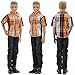 E-TING 3 Sets Casual Wear Plaid Shirt T-shirt Jeans Pants Trousers Doll Clothes for Boy Doll (#A1)
