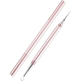 2-in-1 Professional Stainless Steel Acne Removal Needle, Whitehead&amp;Blackhead Remover Tool, Pimples Comedone Extractor Removal Tool, Double Ended Needle with Cap Removal for Nose Face Tools(Rose Gold)