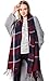 Women Fashion Scarf Long Shawl Winter Warm Tartan Lattice Large Scarf Red Plaid