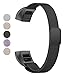 BeneStellar Fitbit Alta Band, Milanese Stainless Steel Replacement Band for Fitbit Alta HR and Alta (Milanese Black)