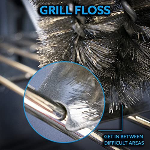 Kona Grill Brush and Scraper 360 Straight Edge Compatible with