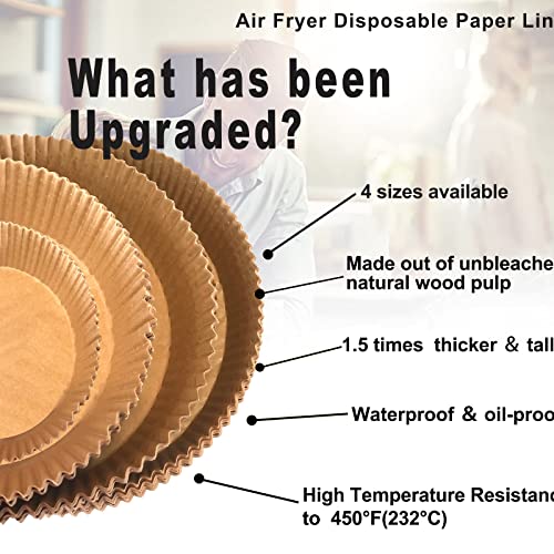 Large Air Fryer Disposable Paper Liner Round, 10 Inch Parchment Paper
