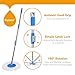 Hapinnex Easy Spin 360° Press Mop Bucket Set - Push & Pull Rotation - Liquid Drain Hole - Easy Wring with Reusable Mop Heads - Non Pedal