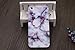 Iphone SE Case, A-Focus Marble Design Sofr Gel TPU Cover Case and Tempered Glass Screen Protector for Iphone 5s/5/SE (Purple)
