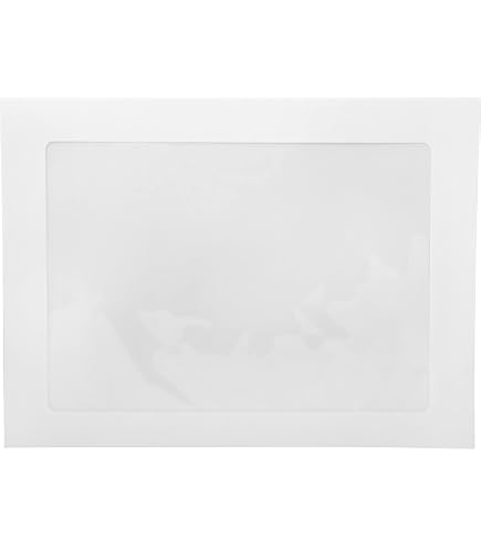 9x12 Full Face Window Envelopes - 28lb Bright White, Pack Of 50, Moistener Seal, Printer Friendly