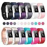 For Fitbit Charge 2 Bands, Humenn Replacement Accessory Sport Band for Fitbit Charge 2 HR Pack 10