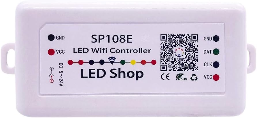 DFVVR WiFi SP108E LED Strip Controller Support iOS/Android App Group Control 5-24V