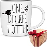 SUUURA-OO 2026 Graduation Gifts for Her Him One Degree Hotter Mug 13oz / Funny College, Master, Degree, Phd Graduation Gift for Women, Men/Graduations Mug Gifts for Best Friend