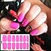 SILPECWEE 8 Sheets Nail Polish Strips Solid Color Nail Wraps Adhesive Nail Polish Stickers for Women Stick on Nails Gel Nail Strips with 1pc Nail File
