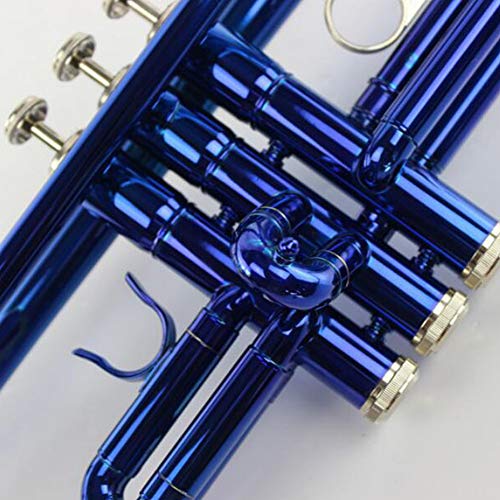 LVSSY-Elegant Bb B Flat Brass Trumpet Bb Cornet Trumpet Silver Metallic Beak