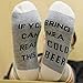 IF YOU CAN READ THIS Funny Saying Knitting Word Combed Cotton Crew Wine Coffee Beer Pizza Socks for Men Women