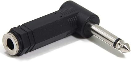 Amazon Wuernine フォンプラグ L字型 オスメス 6 35mmモノラル標準プラグ モノラル標準ジャック シールドケーブル エレキギターケーブル マイクなど対応 変換コネクタアダプタ ケーブル用変換コネクター 楽器