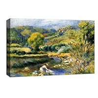 Canvas Wall Art Young Woman by Pierre Auguste Renoir Canvas Prints Home Artwork Decoration for Living Room,Bedroom - 12x18 inches