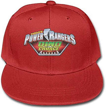 Red Power Rangers Logo Boy Adjustable Snapback Trucker Hats